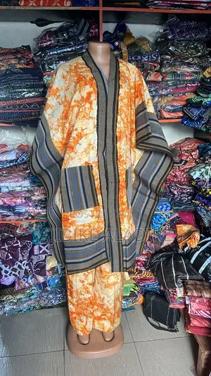 Adire Crepe Kimono Jacket and Trouser