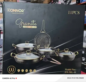 11pcs Original Scratch Resistant Donor Non-Stick Cookware Set