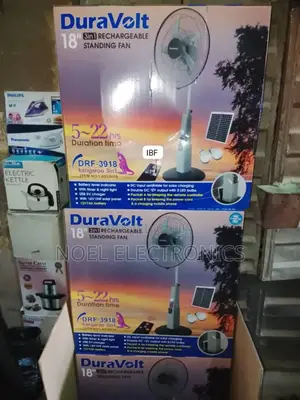 Duravolt 18" 3 in 1 Rechargeable Standing Fan