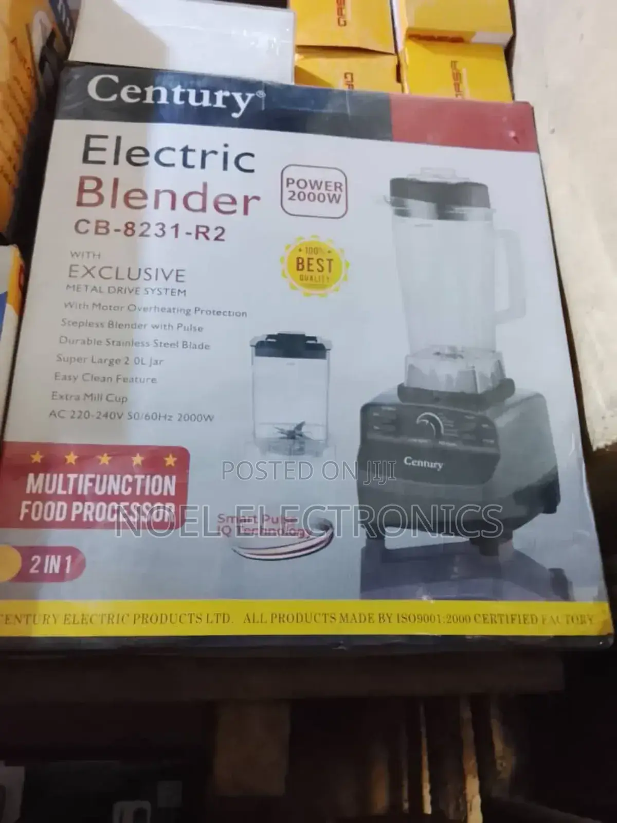 Century Electric Blender 2 in 1( 2000w)