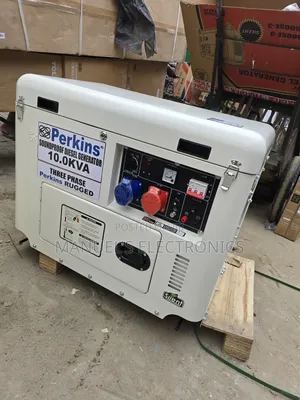 Three Phase Diesel Soundproof Generator Perkins 10kva 100% Copper Coil