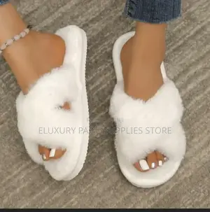 Fur Bridal Slippers / Fur Room Slippers