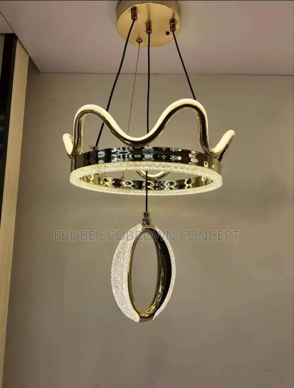 Mini Chandelier Beautiful Crown for Home Decor Led Lights