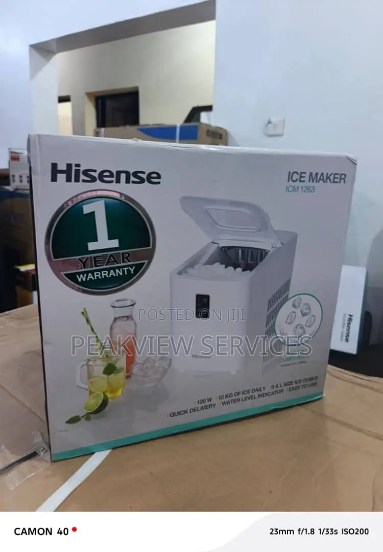 Hisense 12kg Ice Maker for Cubes Icm126