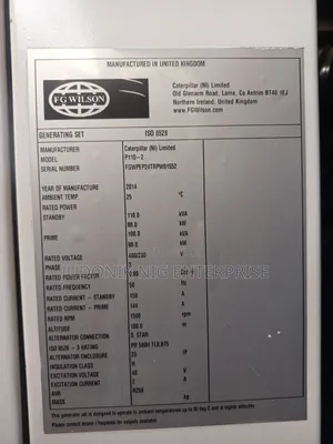 110kva Uk Perkins Generator