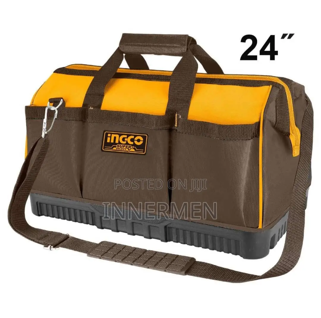 Ingco 16 Inch Waterproof Tool Bag With Molded Base
