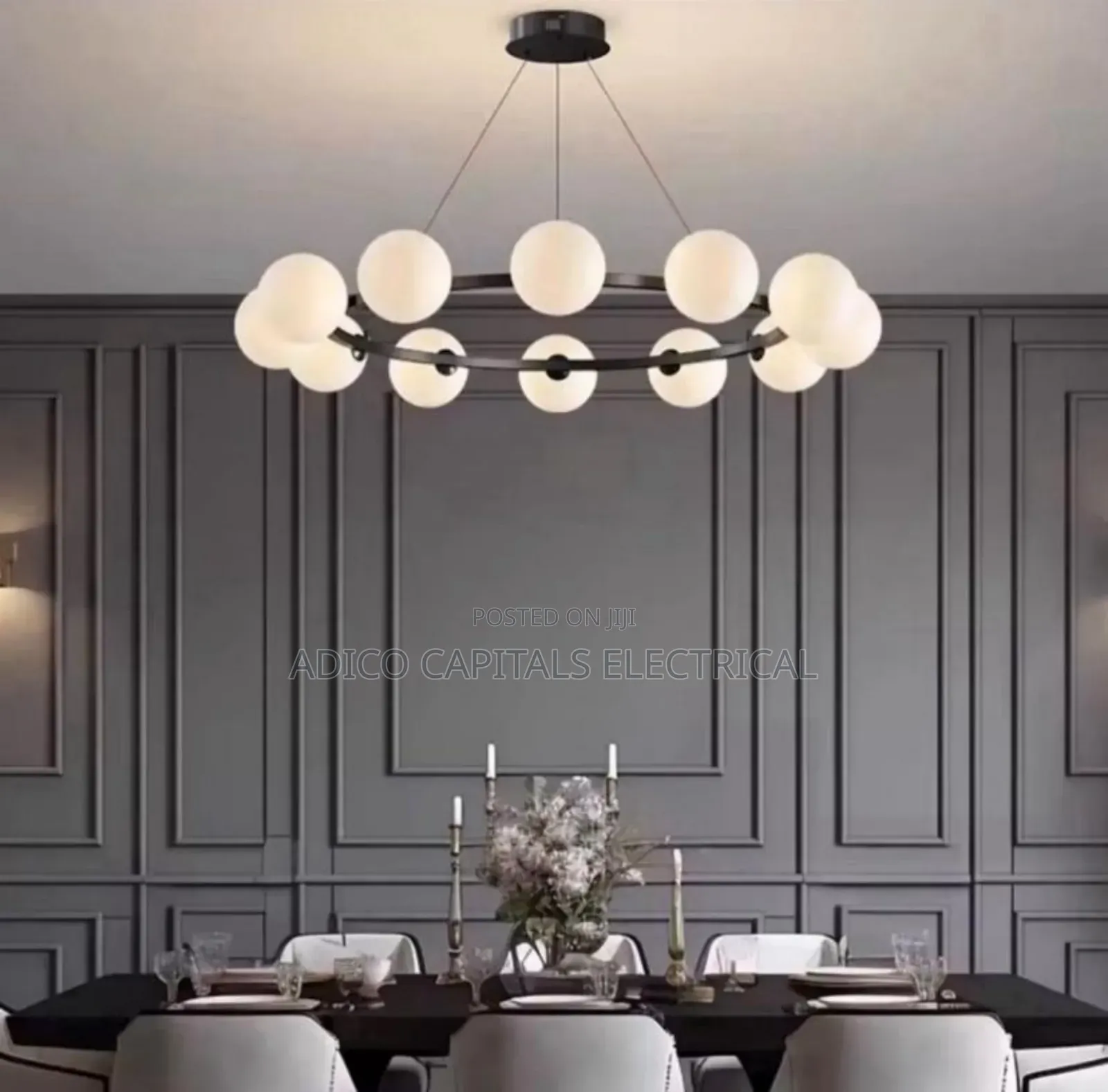 Bubble Glass Round Chandelier