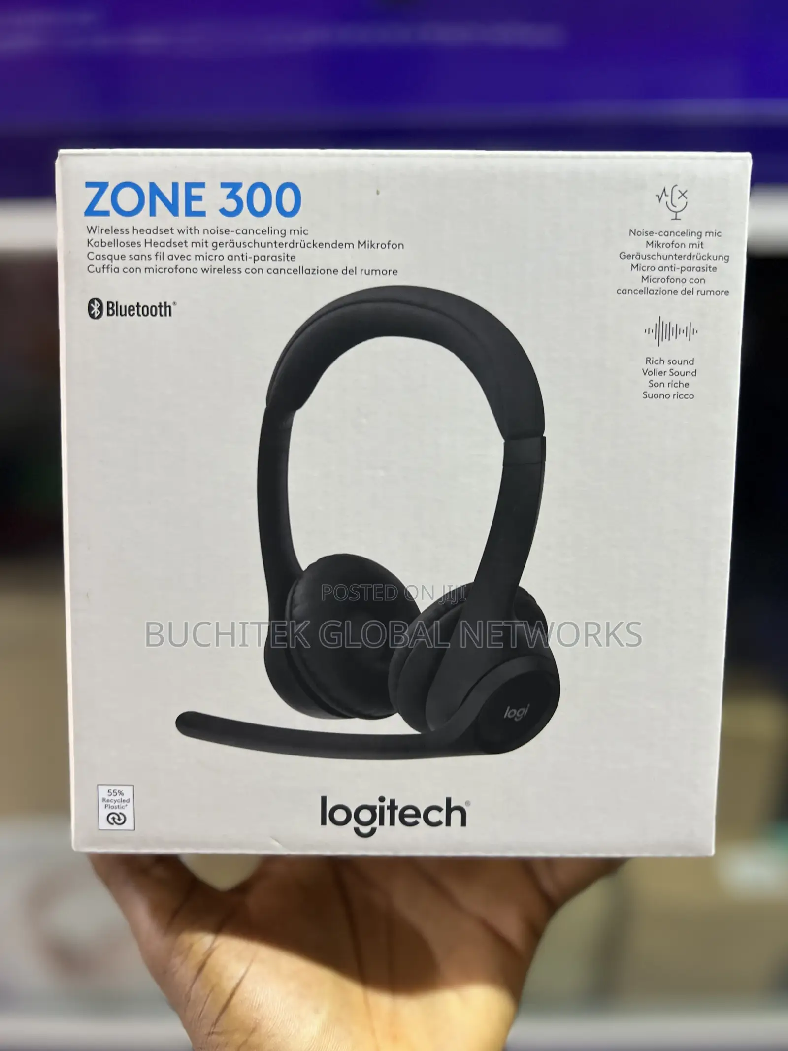 Logitech Zone 300 Wireless Bluetooth Headset.
