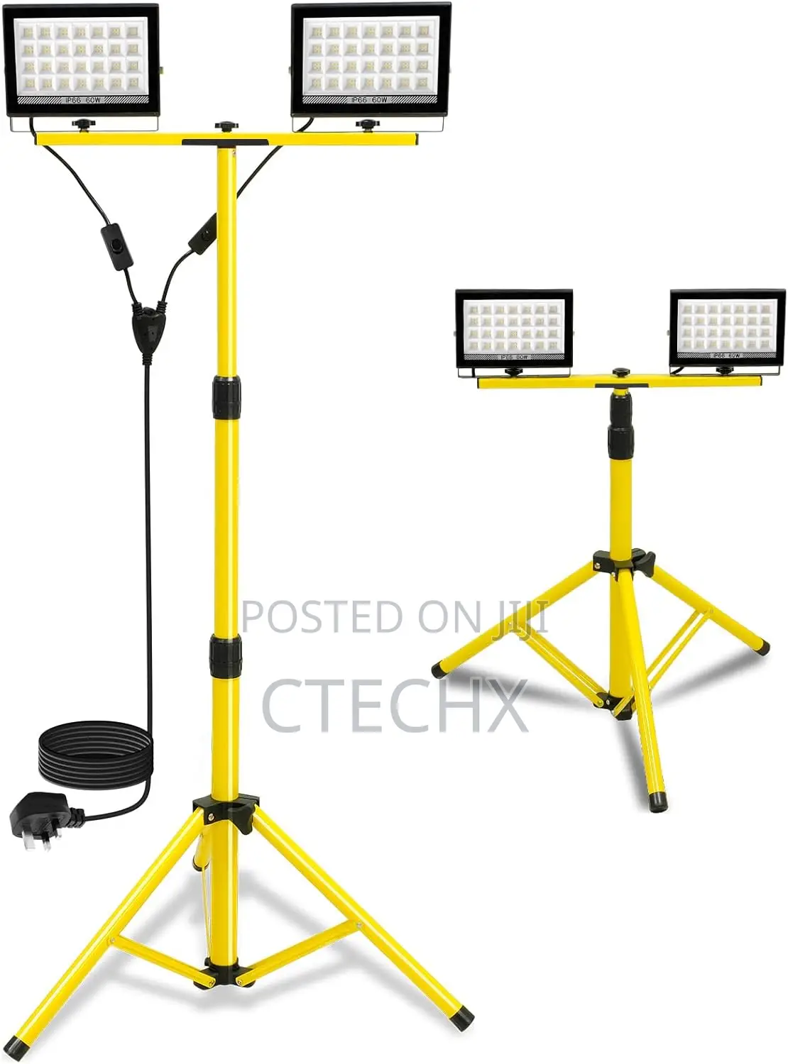 8000lumen Led Work Light With Stand 2 Adjustable Head Led Floodlight