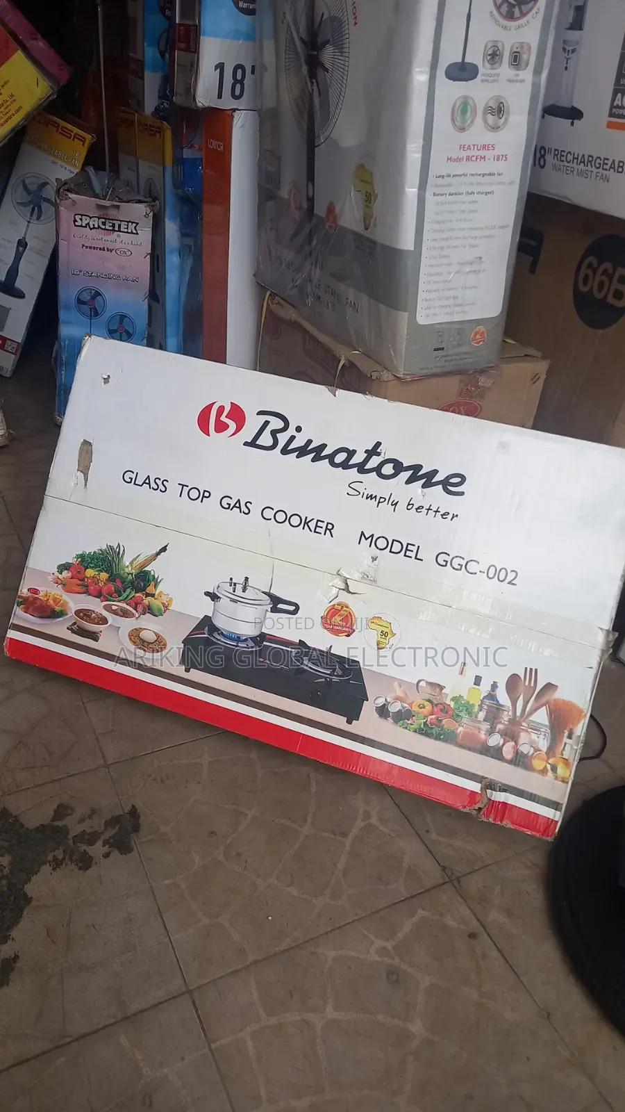 Binatone Table Gas Cooking Glass Type