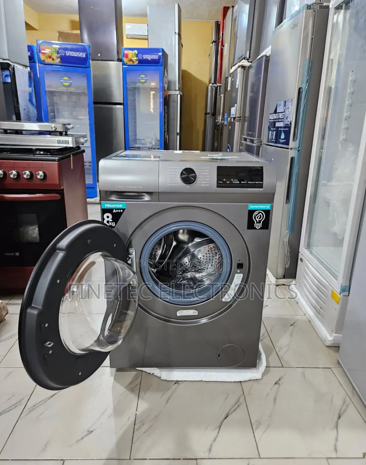 Hisense Automatic Front Load Washing Machine, 8kg