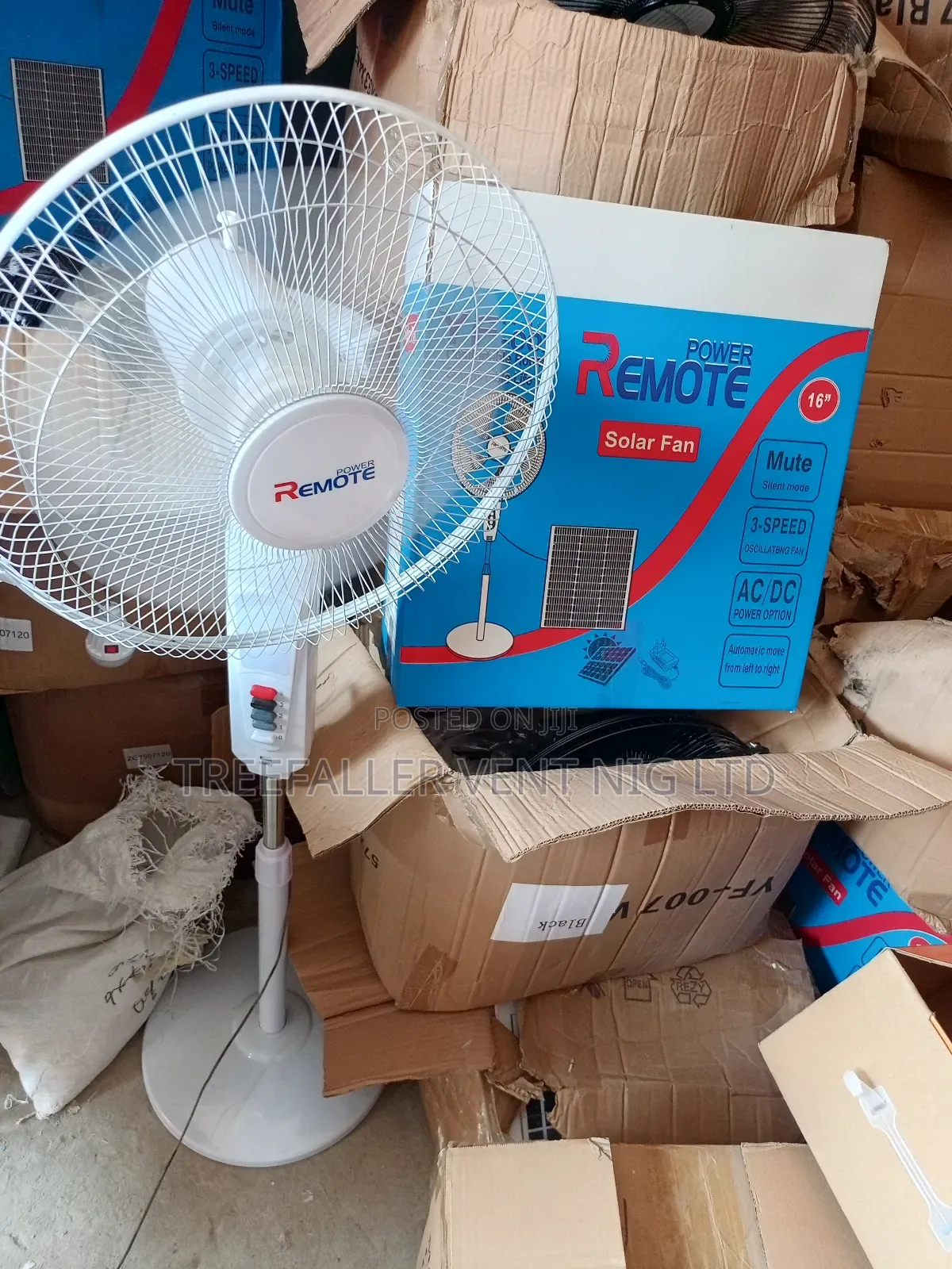 Rechargeable Standing Fan. Ac/Dc Powered