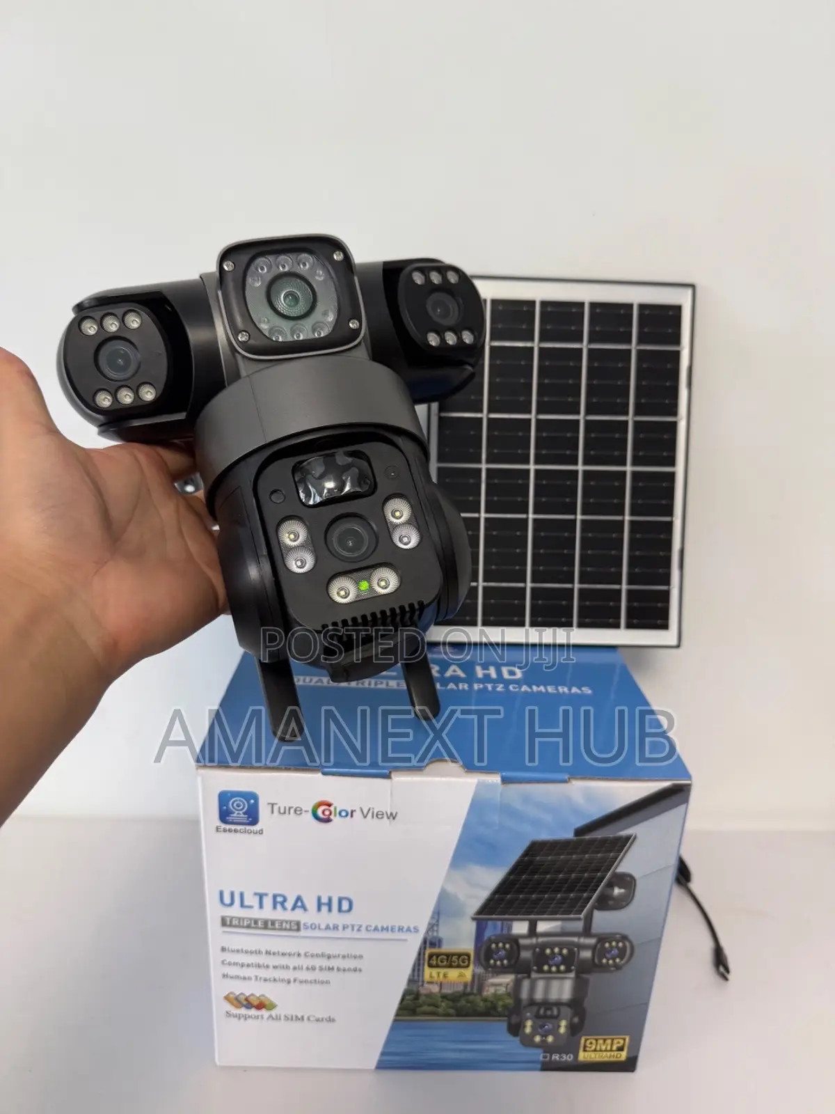 3in1 Lens Solar CCTV Camera
