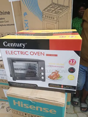 37 Liters Century Electric Oven Black Color, 1 Year Warranty