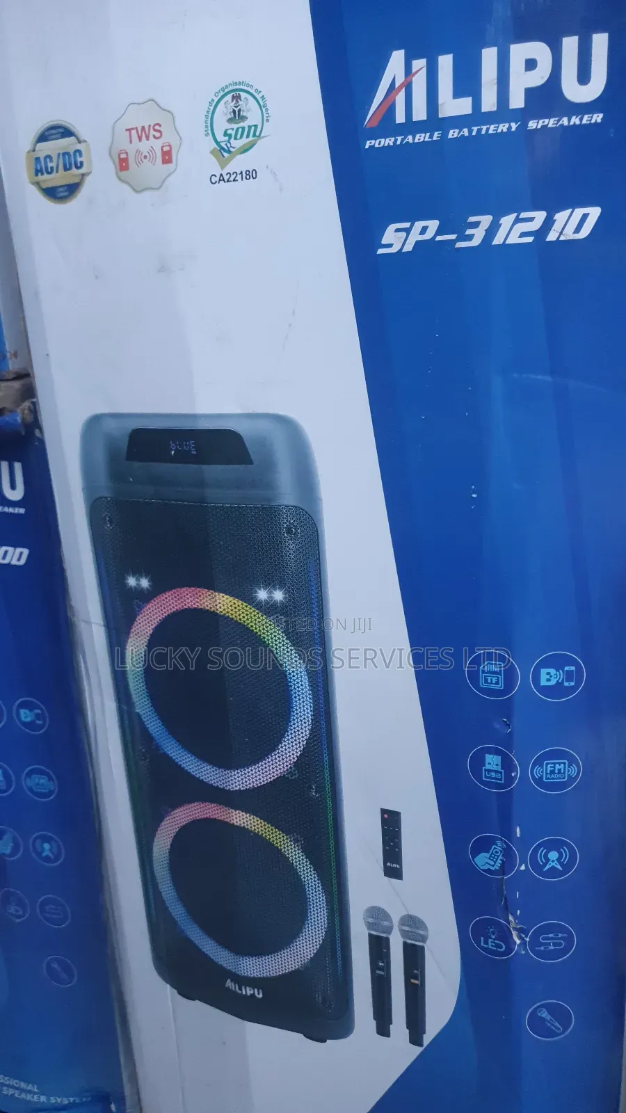 Aliipu Pa System Double Speaker