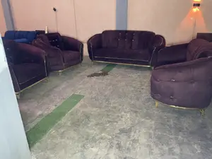 Thick Leather Look Sofa