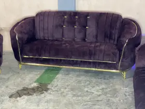Thick Leather Look Sofa