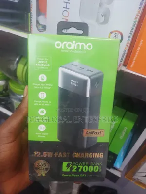 Oraimo 27000mah Capacity Powerbank With Digital Display