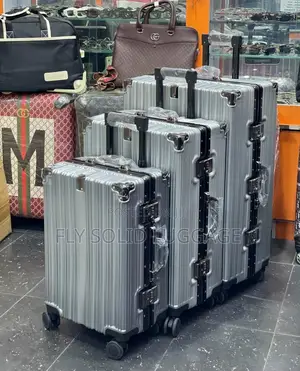 Strong Aluminum Set 3 Traveling Luggage Box