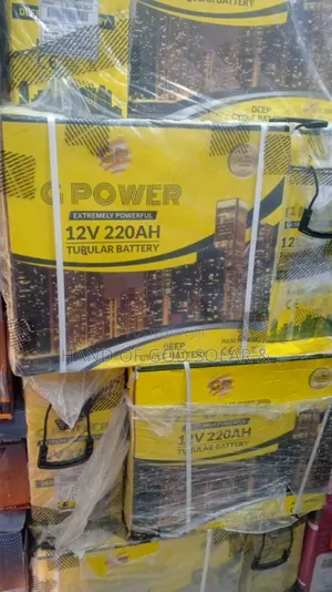 220ah G Power Solar Tall Tubular Battery