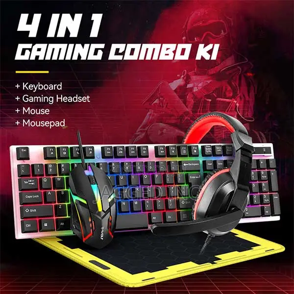 T-Wolf Tf-240 4-in-1 Wired Gaming Combo