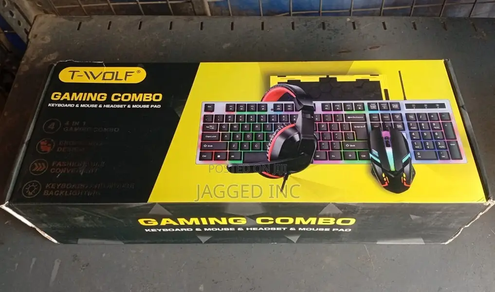 T-Wolf Tf-240 4-in-1 Wired Gaming Combo