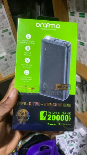 Oraimo 20000mah Powerbank With Type-C Input and Output