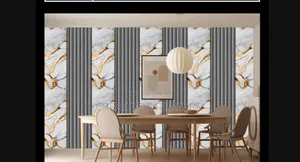 3d Exclusive Marble/Fluted Wallpaper