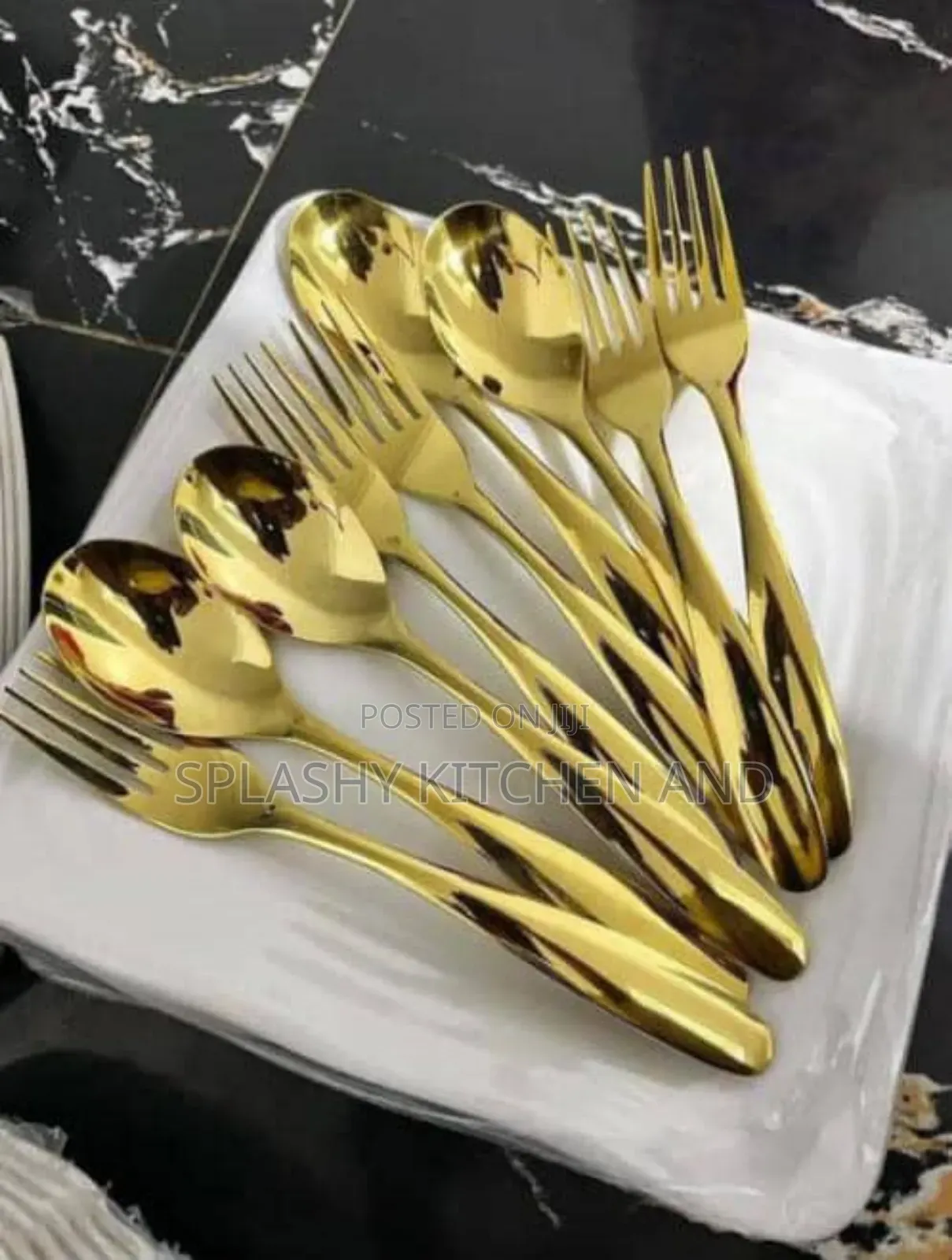 Gold/Black/Rainbow/Silver Cutlery Set
