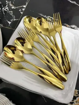 Gold/Black/Rainbow/Silver Cutlery Set