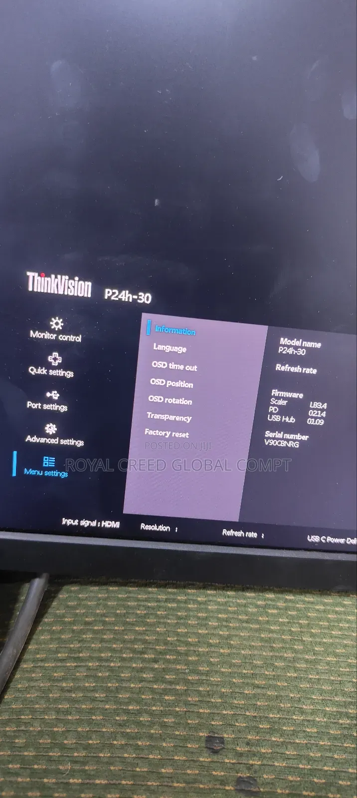 Lenovo Monitor Thinkvision