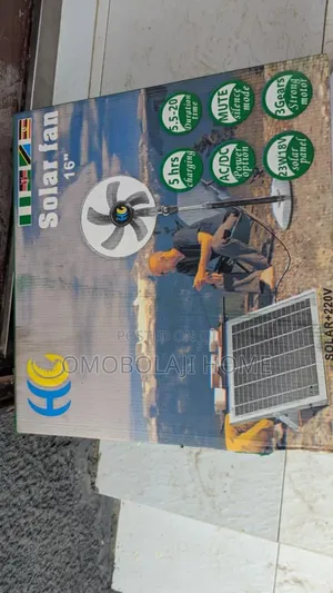 16 Inches Rechargeable Fan With Panel