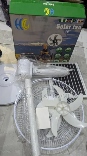 16 Inches Rechargeable Fan With Panel