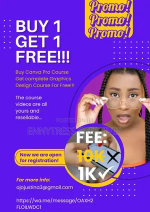 Canva Pro + Free Graphic Design E