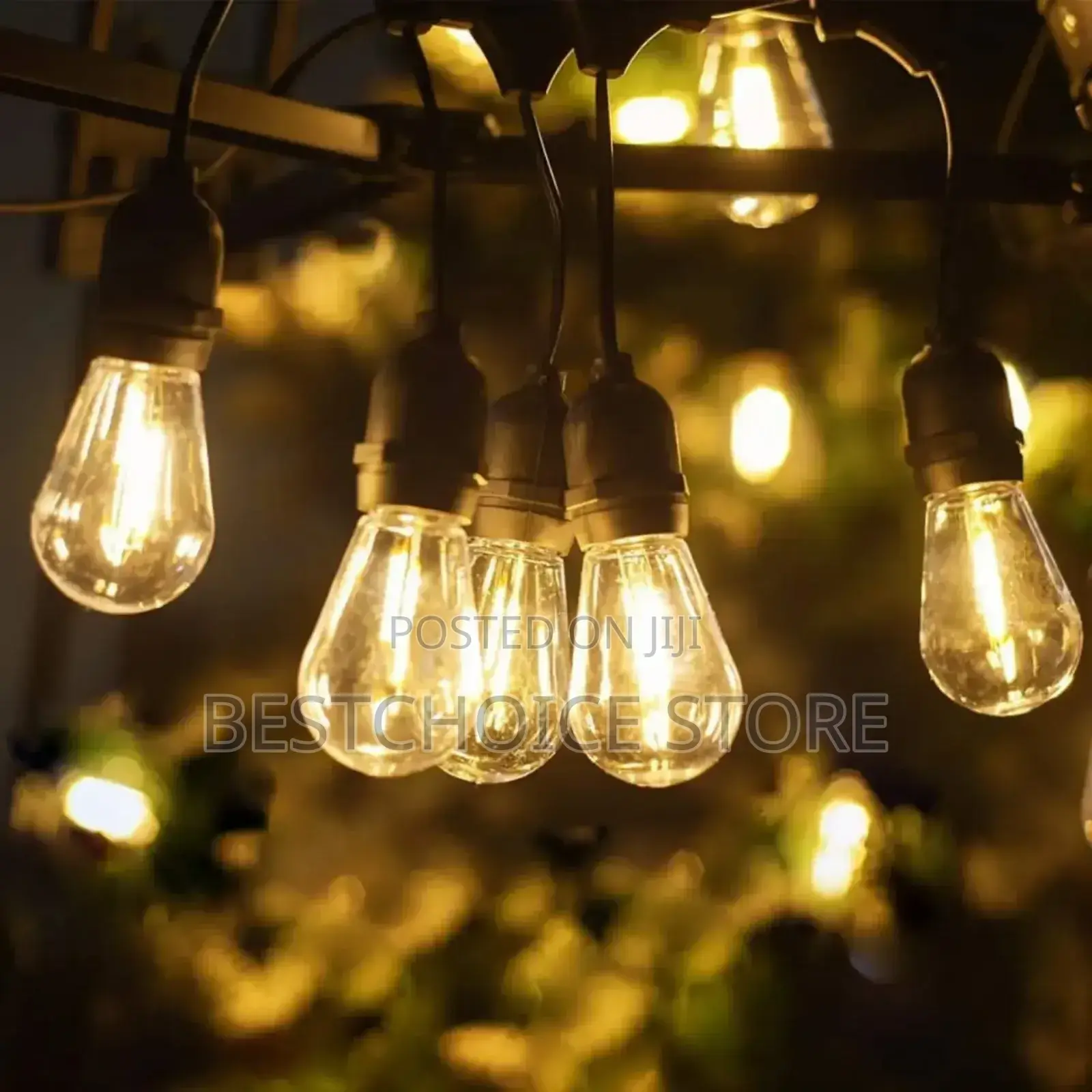 String Light 10meter 20 Lampholder Complete With Bulb