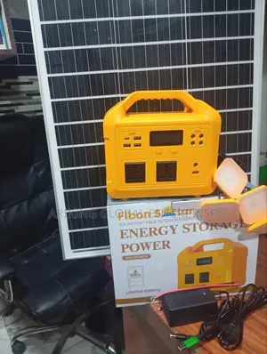 All in One 500w Solar Generator With 100w Solar Panel With 4 Bulb