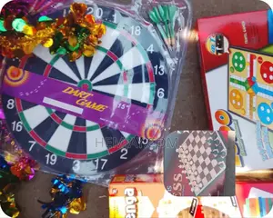 1chess, 1 Ludo, 1 Dart and 1 Jenga. (Big Sizes)