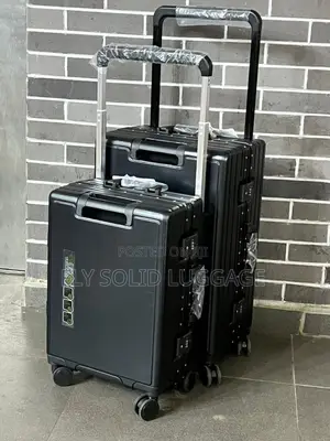 Set of 2 Aluminum Wide Hand Travel Box