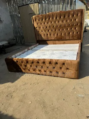 6 X 6 Upholstery Bedframe With Bedside Drawers