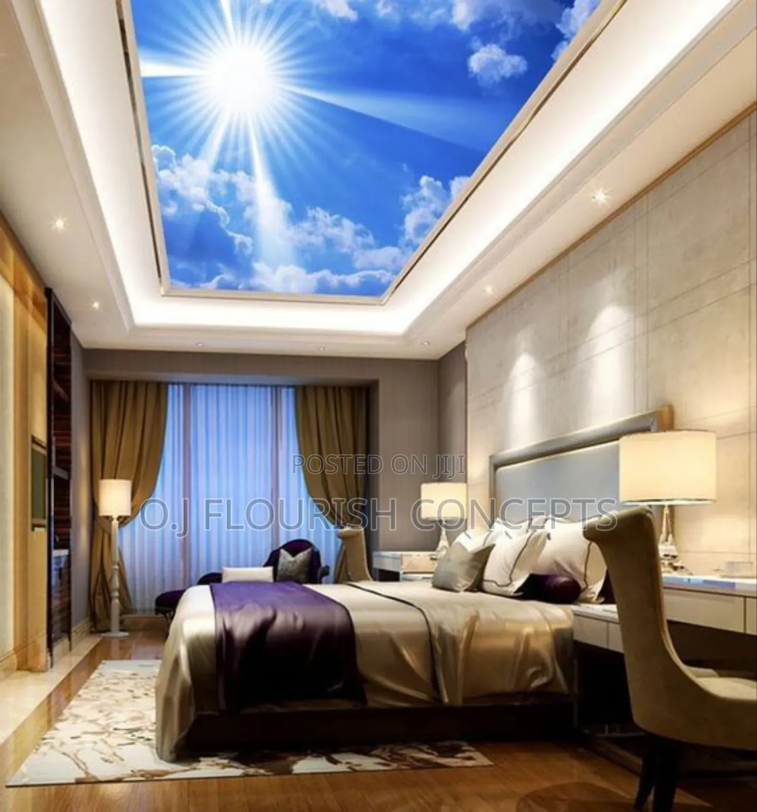 Shiny Stretch Ceiling Design