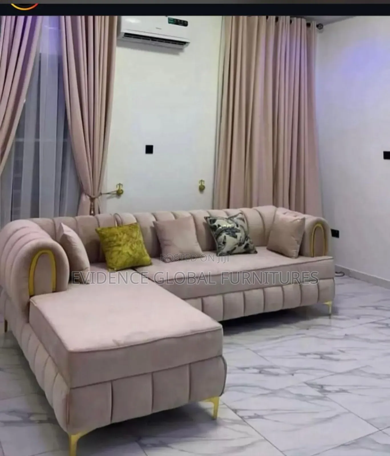 Luxury L-Shaped Sofa Chair