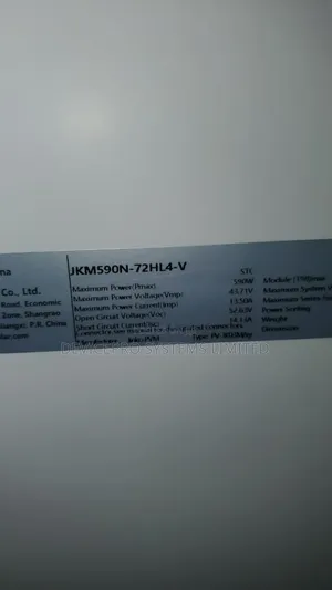 Jinko 590w Solar Panel