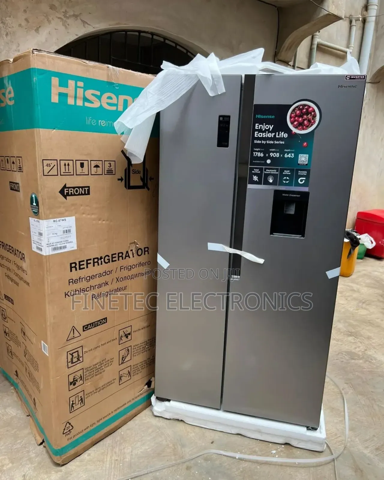 All Hisense Side by Side Fridge Available