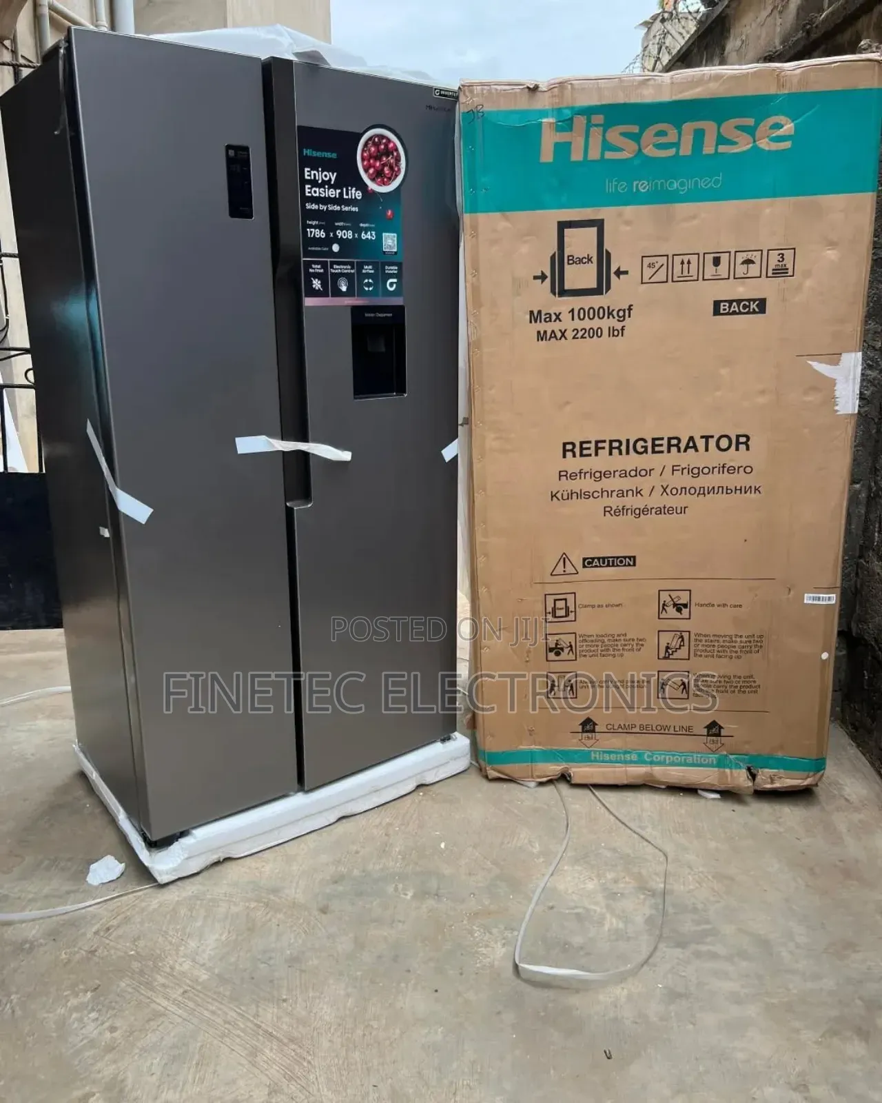 All Hisense Side by Side Fridge Available