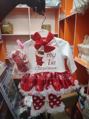 white christmas dresses My First Christmas Baby Girl Outfit – Keepsake Konnections main image 1