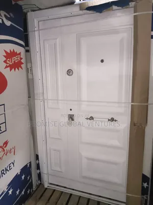 White Metal Door