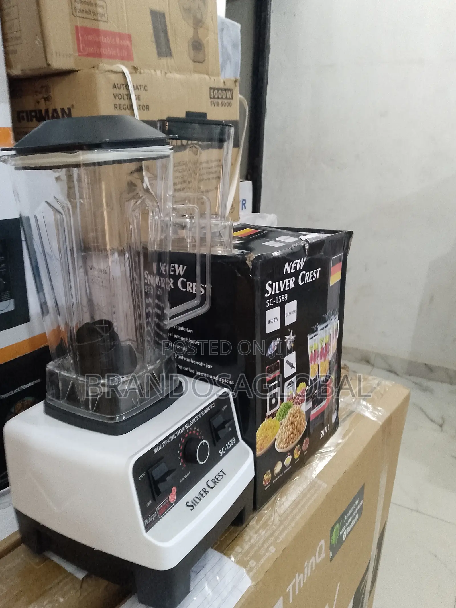 Original Silver Crest 2l Sc-1589 Blender With Strong Motor