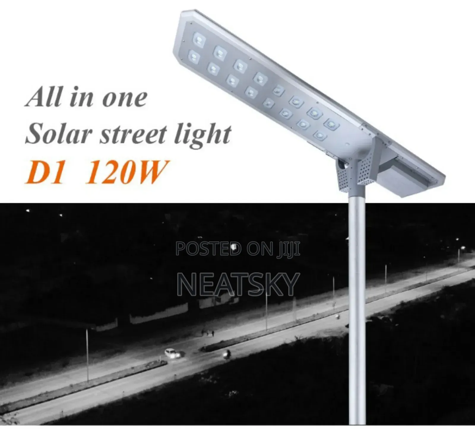 D2-120w All In One High Quality Sensor Street Light