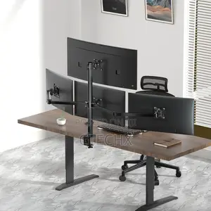Quad Monitor Mount For 17-32 Inches - Adjustable Heavy Duty 4 Monitor