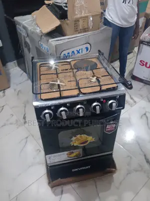 Original Skyrun Gas Cooker GCS-3g1e/X 4-Burner – Factory Sealed